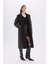 Regular Fit Smokin Yaka Suni Deri Düğmeli Cepli Pelüş Astar Parka D0840AX24WN 13