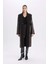 Regular Fit Smokin Yaka Suni Deri Düğmeli Cepli Pelüş Astar Parka D0840AX24WN 14