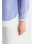 Relax Fit Çizgili Poplin Uzun Kollu Tesettür Gömlek Tunik C9431AX24SM 11