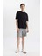 Slim Fit Dar Kesim Fermuar Cepli Basic Düz Şort B0799AX24SM 6