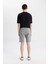 Slim Fit Dar Kesim Fermuar Cepli Basic Düz Şort B0799AX24SM 12
