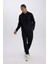 Fit Sporcu Jogger Eşofman Altı Standart Fit Beli Paçası Lastikli Basic Düz Cepli D0753AX24AU 7