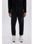 Fit Sporcu Jogger Eşofman Altı Standart Fit Beli Paçası Lastikli Basic Düz Cepli D0753AX24AU 9