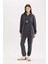 Standart Fit Polar Eşofman Altı Beli Bağcıklı Lastikli Paça Cepli Baskılı Uzun Boy Y2650AZ24WN 7