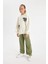 Kız Çocuk Wide Leg Geniş Bol Paça Beli Lastikli Basic Düz Eşofman Altı D0743A824AU 9