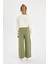 Kız Çocuk Wide Leg Geniş Bol Paça Beli Lastikli Basic Düz Eşofman Altı D0743A824AU 12