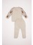 Erkek Bebek 2'li Takım Yeni Yıl Baskılı Uzun Kollu Triko Kazak Beli Lastikli Alt 12