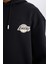 Fit NBA Los Angeles Lakers Boxy Fit Kapüşonlu Sırt Baskılı Kalın Sweatshirt A4114AX24WN 14