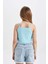 Kız Çocuk Bisiklet Yaka Basic Düz Atlet C9713A824HS 14