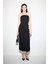 Bodycon Straplez Siyah Midi Abiye Elbise D0985AX24SM 9
