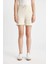 Düz Paça Beli Bağcıklı Kalın Şort C9309AX24SM 8