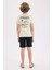 Erkek Çocuk Pijama Takımı Baskılı Kısa Kollu Üst Şort D1209A824SM 10