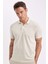 Slim Fit Dar Kesim Polo Yaka Kısa Kollu Pamuklu Tişört 7