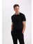 Slim Fit Dar Kesim Polo Yaka Kısa Kollu Pamuklu Tişört D0033AXNS 10