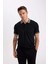 Slim Fit Dar Kesim Polo Yaka Kısa Kollu Pamuklu Tişört D0033AXNS 11