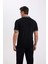 Slim Fit Dar Kesim Polo Yaka Kısa Kollu Pamuklu Tişört D0033AXNS 14