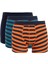 Erkek Çizgili 3'lü Boxer C9567AX24WN 7