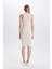 Bodycon Halter Yaka Fitilli Kaşkorse Kolsuz Midi Elbise U8106AZ24SM 10