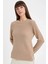 Regular Fit Bisiklet Yaka Simli Kumaş Triko Kazak D0405AX24WN 7