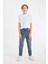 Erkek Çocuk Balloon Fit Dar Paça Cepli Jean Pantolon C5705A824WN 7