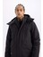 Fit Su İtici Rüzgar Geçirmez Kapüşonlu Polar Astarlı Ultra Korumalı Sıcak Tutan Kayak Montu D1822AX24WN 9