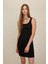 Coool Bodycon Vücudu Saran Basic Düz Fitilli Kaşkorse Kolsuz Mini Elbise A0732AX24SM 8