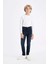 Erkek Çocuk Slim Fit Dar Kesim Düz Paça Cepli Jean Pantolon C5706A824WN 12