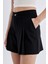 Regular Fit Yüksek Bel Pileli Şort D0963AX24SM 15