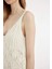 V Yaka Kroşe Beyaz Askılı Midi Triko Elbise C9078AX24SM 15