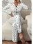 Kalp Baskılı Uzun Kollu Pijama Takımı 4