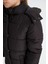 Kız Çocuk Su Geçirmez Kapüşonlu Fermuarlı Çıtçıtlı Cepli Parka C8474A824AU 9