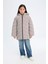 Kız Çocuk Su Geçirmez Kapüşonlu Parka C8520A824AU 8