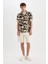 Regular Fit Yazlık Hawaii Baskılı Pamuklu Kısa Kollu Gömlek C7667AX24SM 7