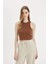 Fitted Halter Yaka Fitilli Kaşkorse Basic Düz Atlet U0357AZ24SM 6