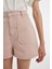 Mom Fit Yüksek Bel Kısa Paça Gabardin Şort D0042AX24HS 11