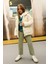 Kız Çocuk Straight Fit Düz Geniş Bol Paça Cepli Pamuklu Pantolon C7472A824AU 10