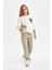 Kız Çocuk Straight Fit Düz Geniş Bol Paça Cepli Pamuklu Pantolon C7472A824AU 13