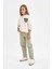 Kız Çocuk Straight Fit Düz Geniş Bol Paça Cepli Pamuklu Pantolon C7472A824AU 14