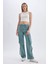 Wide Leg Kargo Yüksek Bel Uzun Jean Yıkamalı Pantolon D1228AX24HS 12