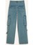Wide Leg Kargo Yüksek Bel Uzun Jean Yıkamalı Pantolon D1228AX24HS 20