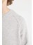 Erkek Çocuk Gri Bisiklet Yaka Pamuklu Basic Düz Okul Sweatshirt A4246A824AU 10