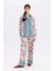 x Lug Von Siga Poplin Pantolon Wide Leg Geniş Paça Desenli Normal Bel C1133AX24SM 15