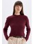 Regular Fit Bisiklet Yaka Premium Basic Düz Crop Triko Kazak C9047AX24WN 6