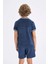 Erkek Çocuk Apaş Yaka Havlu Kumaş Kısa Kollu Tişört D1164A824HS 17