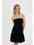 Coool Balloon Fit Straplez Kolsuz Mini Elbise 9