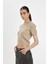 Regular Fit Bisiklet Yaka Premium Basic Düz Kısa Kollu Triko Kazak C9049AX24WN 9