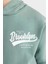 Erkek Çocuk Yeşil Yazı Baskılı Cepli Kapüşonlu Okul Sweatshirt C7558A824AU 9