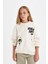 Kız Çocuk PowerPuff Girls Oversize Geniş Kalıp Bisiklet Yaka Sweatshirt C9514A824AU 10