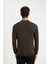 Kahverengi Standart Fit Normal Kesim Fermuarlı Polo Yaka Triko Kazak D0621AX24AU 10