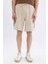 Regular Fit Kargo Cepli Basic Düz Bermuda Şort D0476AX24SM 9